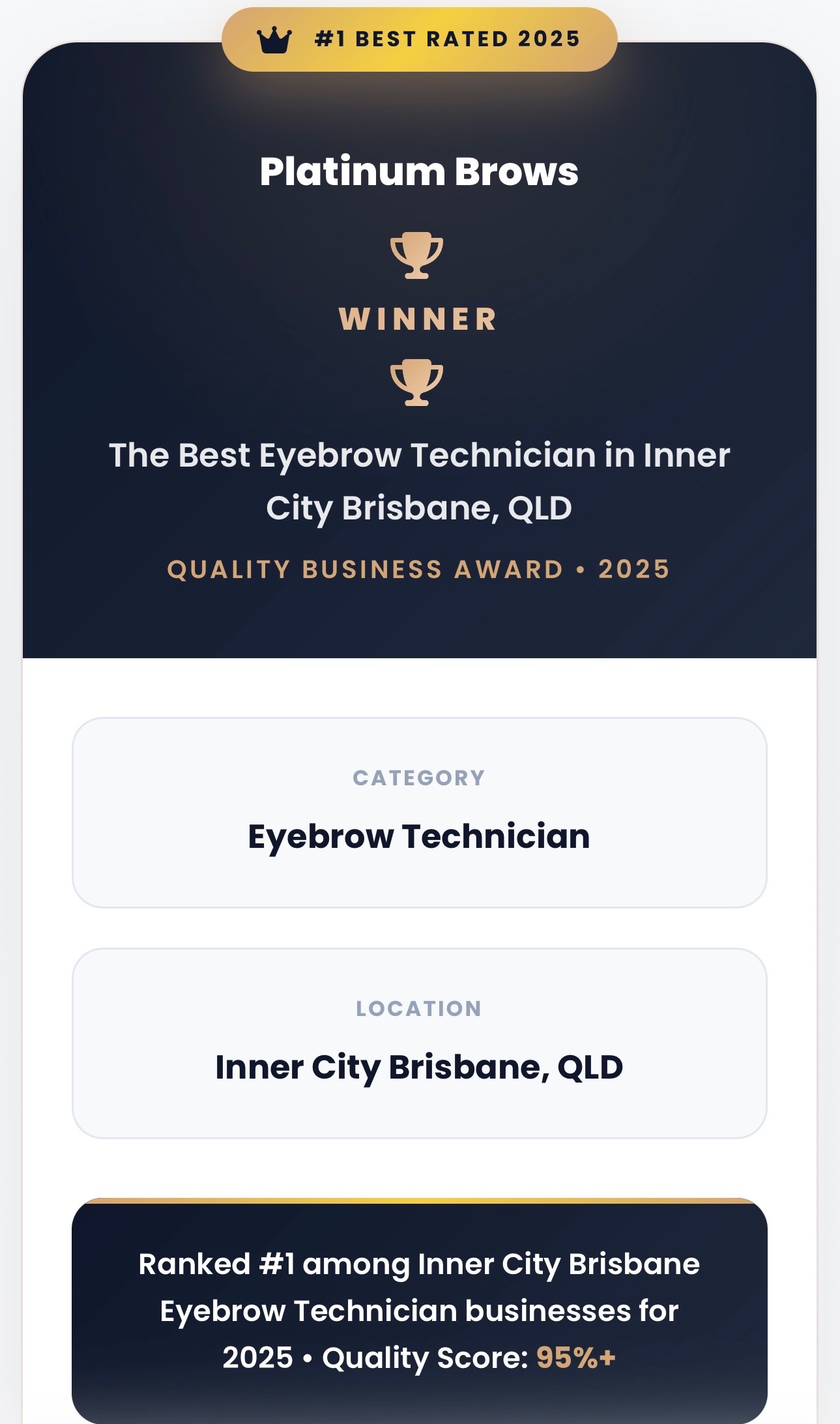 2025 Winner Quality Business Awards